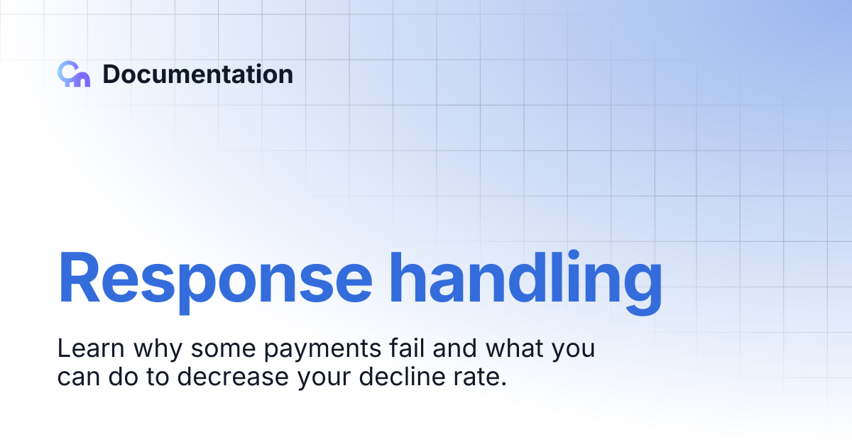 Response handling | Documentation