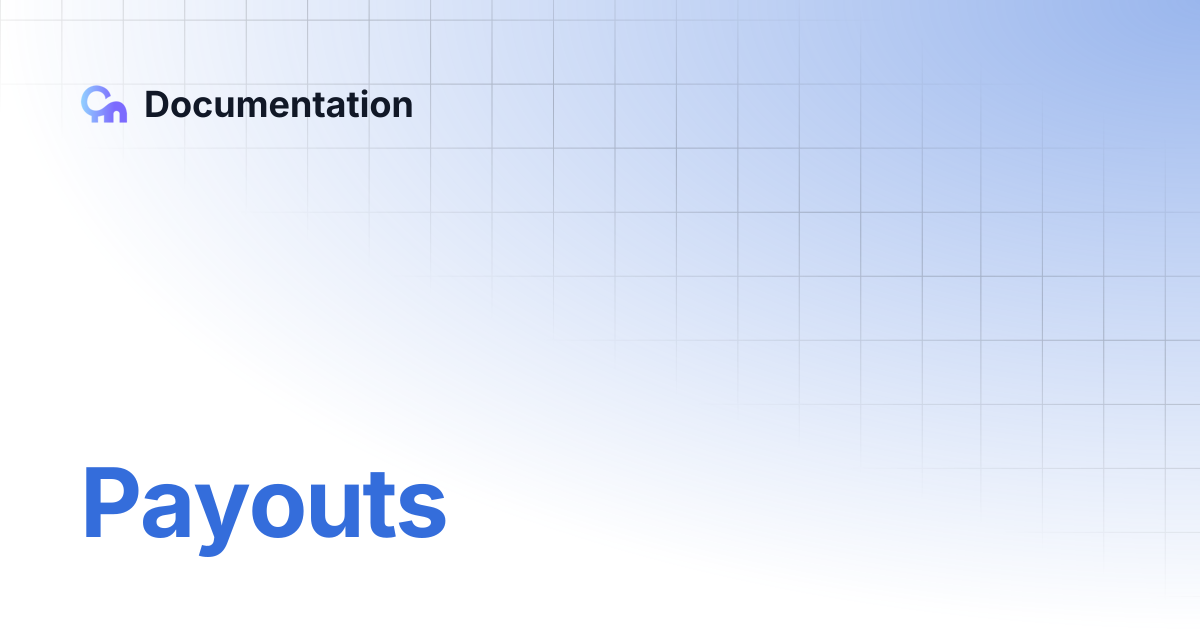 Payouts | Documentation